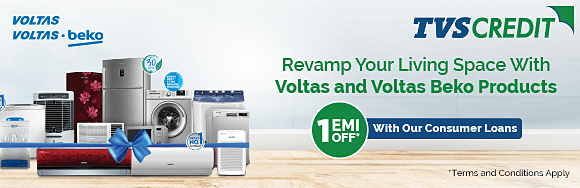 Get Voltas and Voltas Beko Products with our Consumer Durable Loans