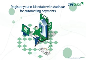 E-Mandate Registration through Aadhar Card