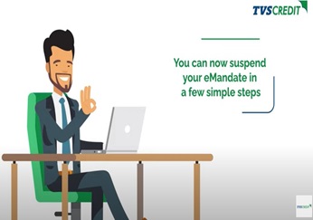 Steps to suspend e-Mandate