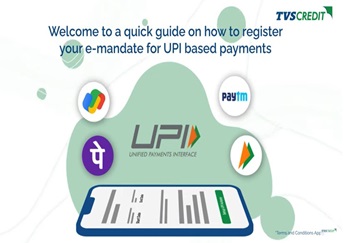 Registration of e-Mandate using UPI